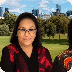 Aunty Sandra King and Gaja Kerry Charlton